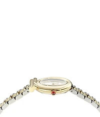 Salvatore Ferragamo Women's Gancini Twisted Analog Two Tone Stainless Steel Bracelet Watch