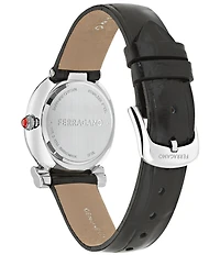 Salvatore Ferragamo Women's Gancini Twisted Quartz Analog Leather Strap Watch