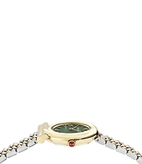 Salvatore Ferragamo Women's Gancini Twisted Quartz Analog Two Tone Stainless Steel Bracelet Watch