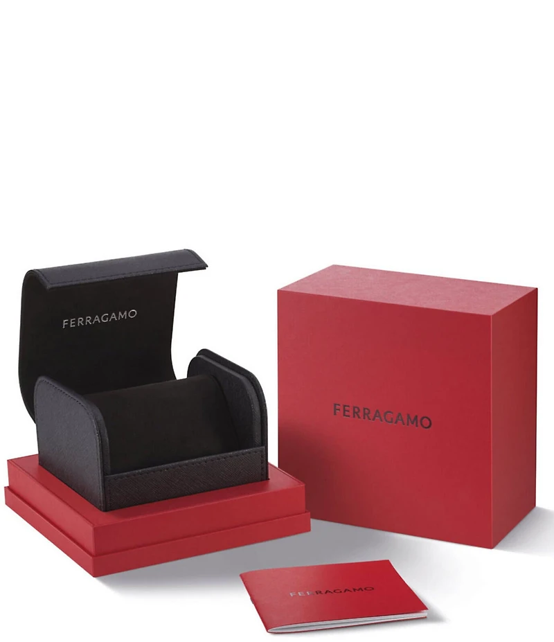 Salvatore Ferragamo Women's Gancini Twisted Quartz Analog Two Tone Stainless Steel Bracelet Watch