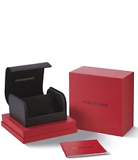 Salvatore Ferragamo Women's Gancini Twisted Quartz Analog Two Tone Stainless Steel Bracelet Watch