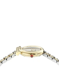 Salvatore Ferragamo Women's Gancini Twisted Quartz Analog Two Tone Stainless Steel Bracelet Watch