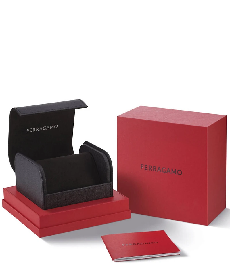 Salvatore Ferragamo Women's Gancini Twisted Quartz Analog Two Tone Stainless Steel Bracelet Watch