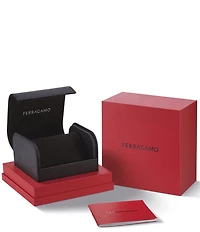 Salvatore Ferragamo Women's Gancini Twisted Quartz Analog Two Tone Stainless Steel Bracelet Watch