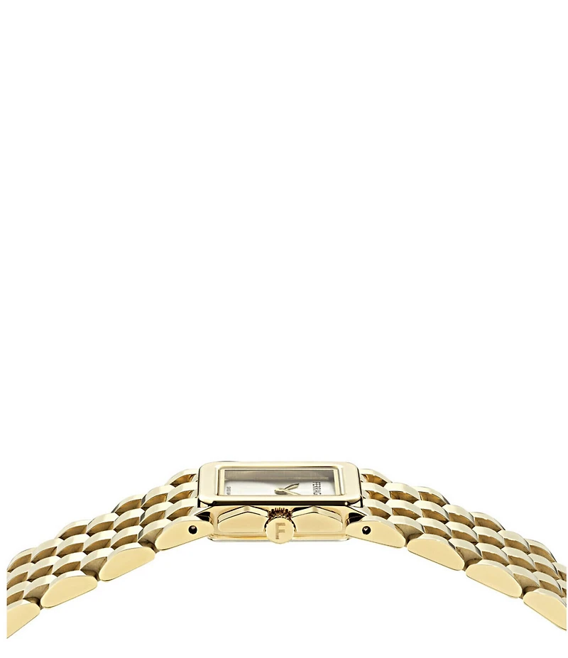 Salvatore Ferragamo Women's Ferragamo Entrelace Quartz Analog Gold Tone Stainless Steel Bracelet Watch