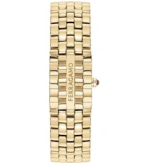 Salvatore Ferragamo Women's Secret Quartz Analog Gold Tone Stainless Steel Bracelet Watch