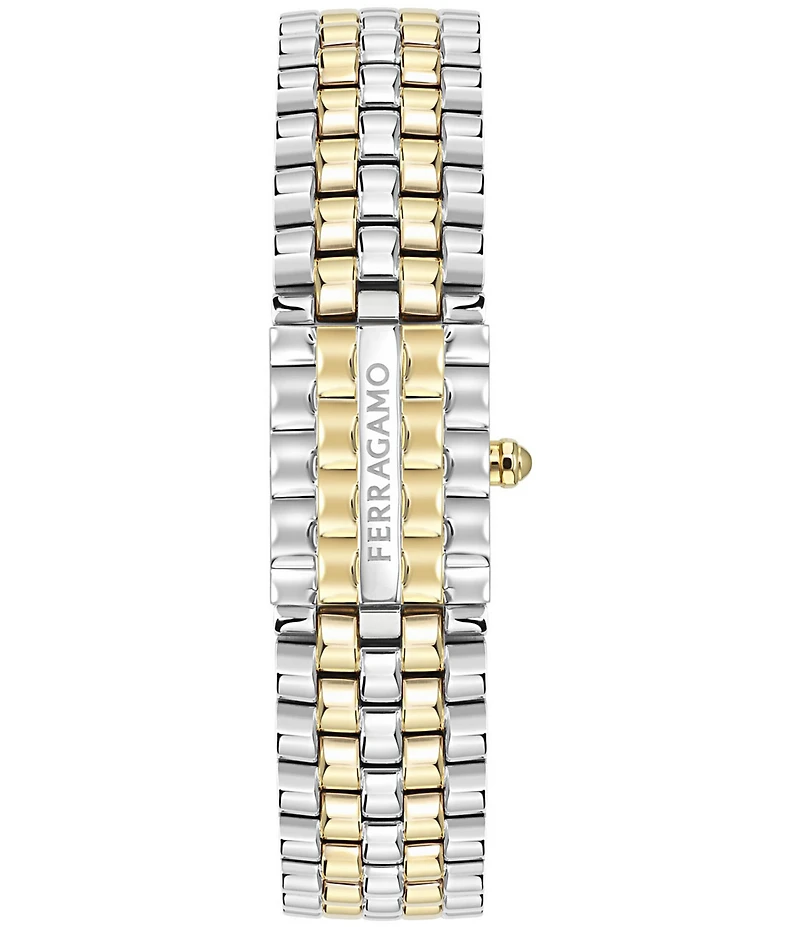 Salvatore Ferragamo Women's Secret Quartz Analog Two Tone Stainless Steel Bracelet Watch