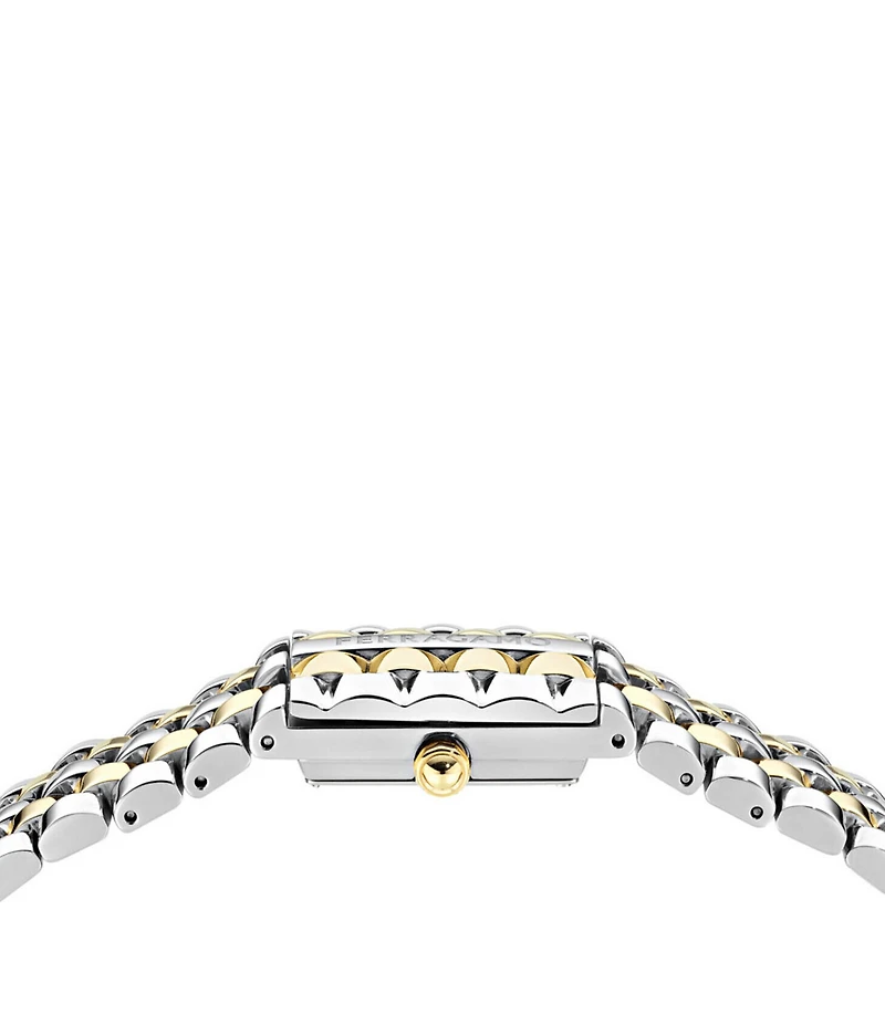 Salvatore Ferragamo Women's Secret Quartz Analog Two Tone Stainless Steel Bracelet Watch