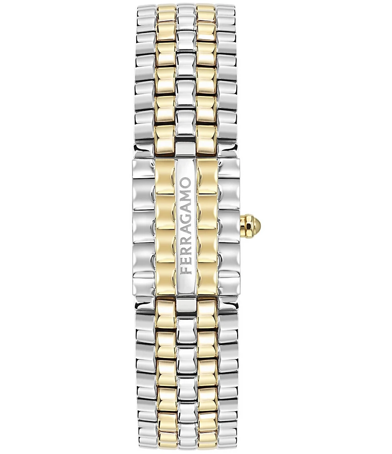 Salvatore Ferragamo Women's Secret Quartz Analog Two Tone Stainless Steel Bracelet Watch