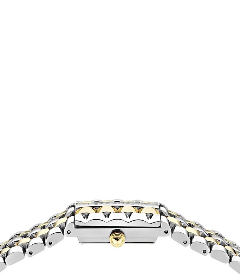 Salvatore Ferragamo Women's Secret Quartz Analog Two Tone Stainless Steel Bracelet Watch