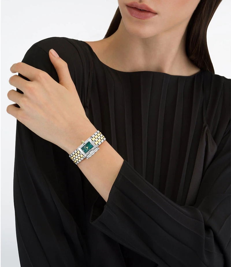 Salvatore Ferragamo Women's Secret Quartz Analog Two Tone Stainless Steel Bracelet Watch