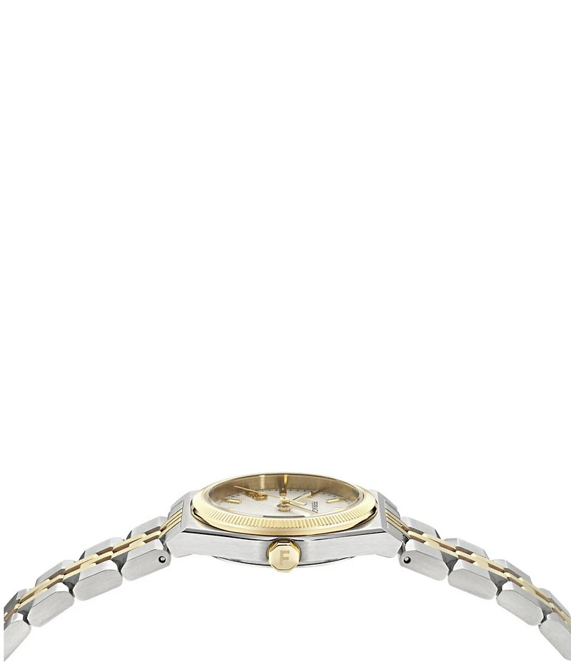 Salvatore Ferragamo Women's Vega New Quartz Analog Two Tone Stainless Steel Bracelet Watch