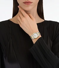 Salvatore Ferragamo Women's Vega New Quartz Analog Two Tone Stainless Steel Bracelet Watch