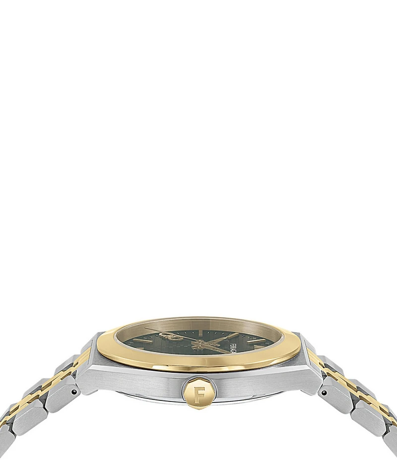 Salvatore Ferragamo Women's Vega Quartz Analog Two Tone Stainless Steel Bracelet Watch