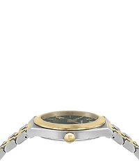 Salvatore Ferragamo Women's Vega Quartz Analog Two Tone Stainless Steel Bracelet Watch