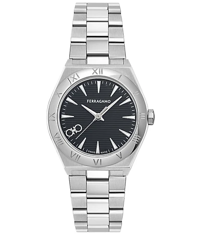 Salvatore Ferragamo Women's Vega Upper East Quartz Analog Stainless Steel Bracelet Watch