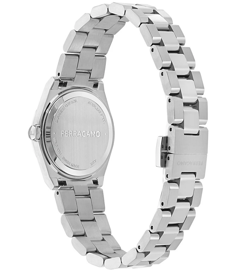 Salvatore Ferragamo Women's Vega Upper East Quartz Analog Stainless Steel Bracelet Watch