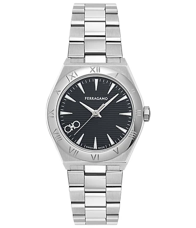 Salvatore Ferragamo Women's Vega Upper East Quartz Analog Stainless Steel Bracelet Watch