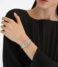 Salvatore Ferragamo Women's Vega Upper East Quartz Analog Two Tone Stainless Steel Bracelet Watch