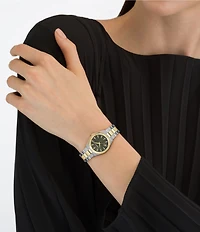 Salvatore Ferragamo Women's Vega Upper East Quartz Analog Two Tone Stainless Steel Bracelet Watch