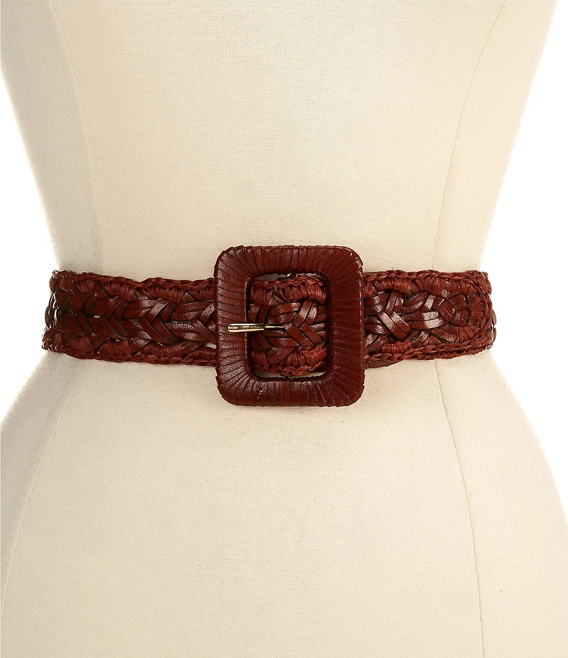 Sam Edelman 1.75#double; Braided Leather Belt