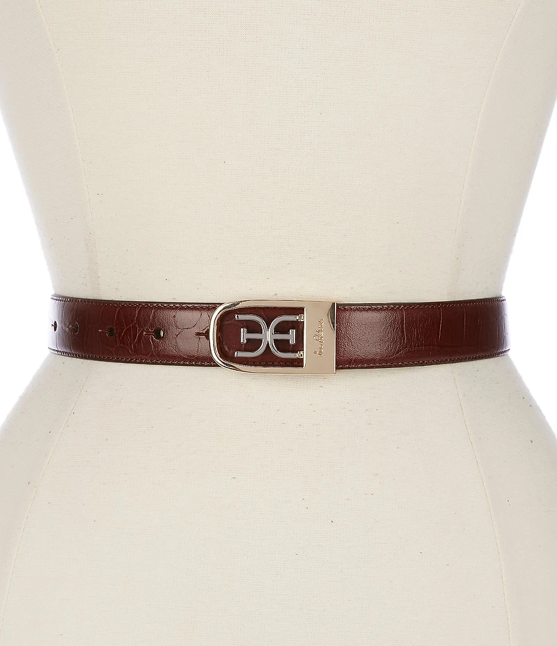 Sam Edelman 25mm Logo Clasp Reversible Belt