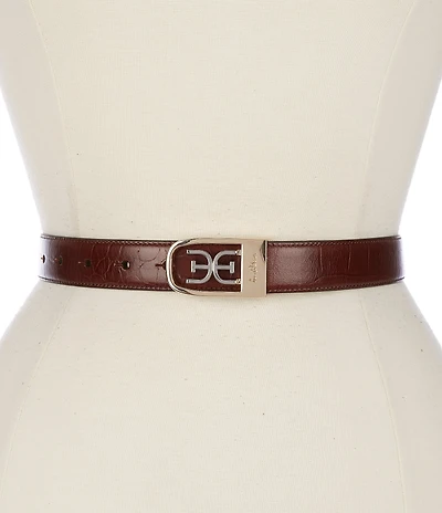 Sam Edelman 25mm Logo Clasp Reversible Belt