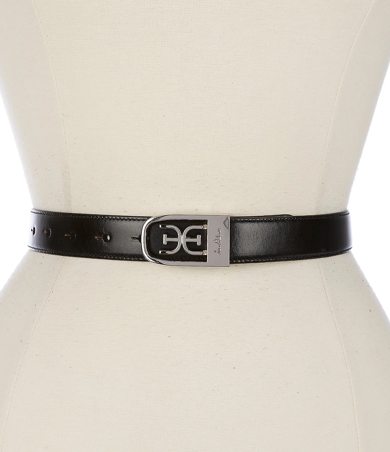 Sam Edelman 25mm Logo Clasp Reversible Belt