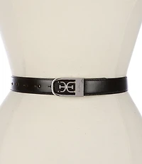 Sam Edelman 25mm Logo Clasp Reversible Belt