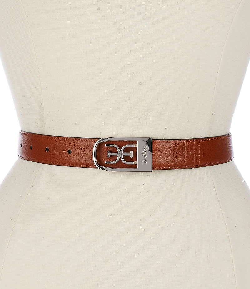 Sam Edelman 25mm Logo Clasp Reversible Belt