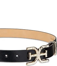 Sam Edelman 30mm Reversible Hammered Buckle Loop Belt