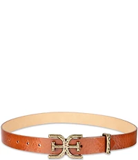 Sam Edelman 30mm Reversible Hammered Buckle Loop Belt