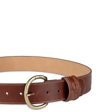 Sam Edelman 40mm Oval Crocodile Embossed Wide Leather Belt