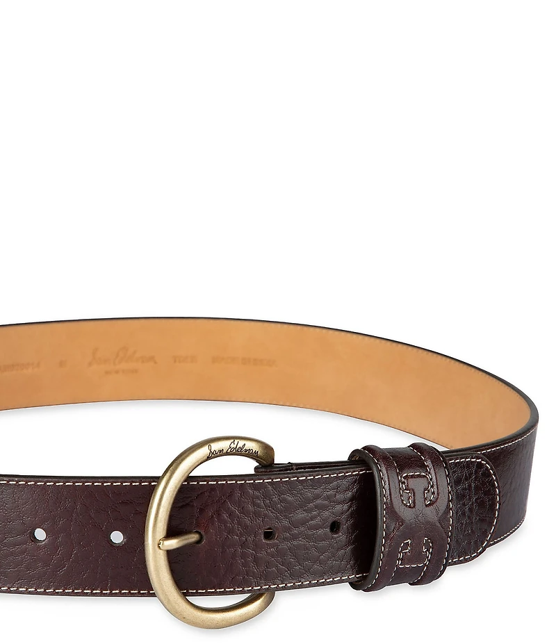 Sam Edelman 40mm Oval Leather Belt