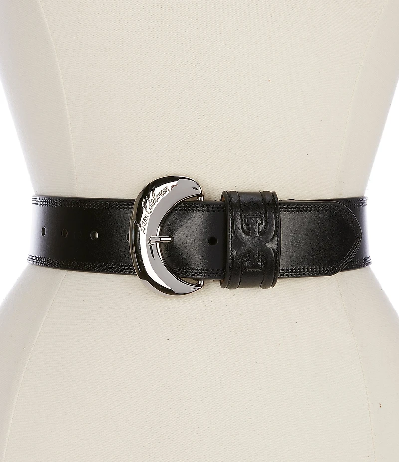 Sam Edelman 45mm Organic Buckle Wide Loop Belt