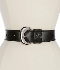 Sam Edelman 45mm Organic Buckle Wide Loop Belt