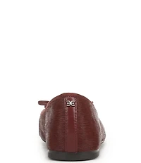 Sam Edelman Alie Cap Toe Calf Hair Bow Ballet Flats