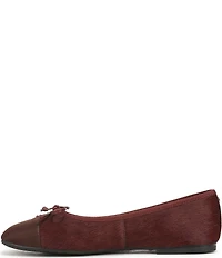 Sam Edelman Alie Cap Toe Calf Hair Bow Ballet Flats