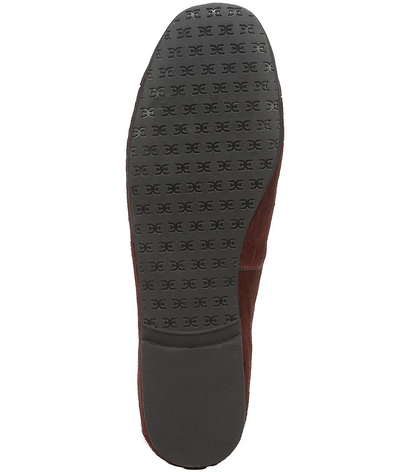 Sam Edelman Alie Cap Toe Calf Hair Bow Ballet Flats