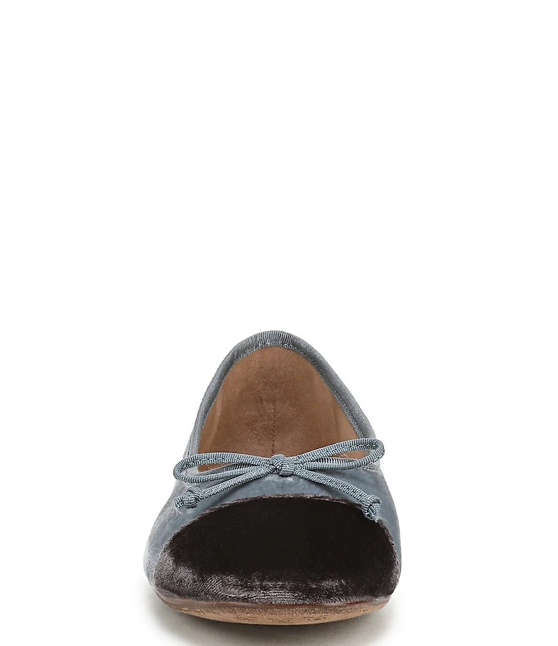 Sam Edelman Alie Cap Toe Velvet Bow Ballet Flats