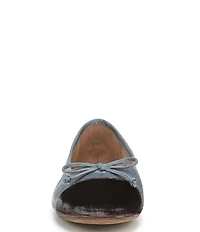 Sam Edelman Alie Cap Toe Velvet Bow Ballet Flats