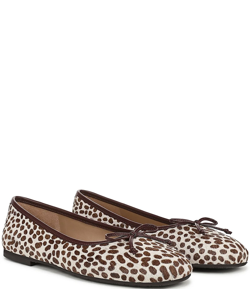 Sam Edelman Alie Cheetah Print Calf Hair Ballet Flats