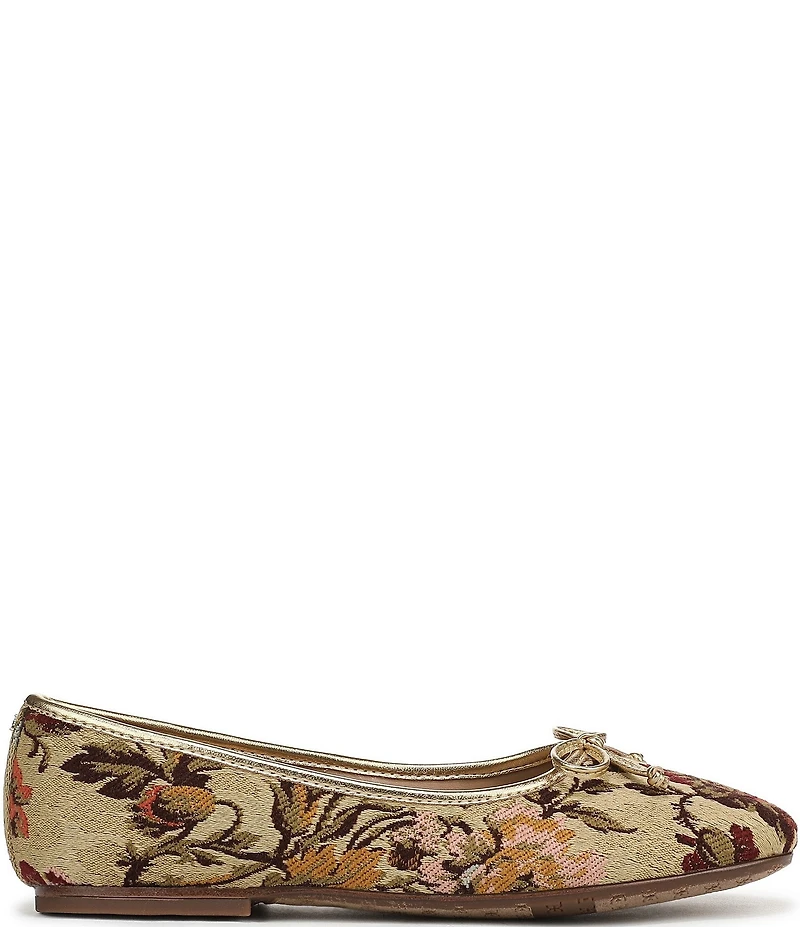 Sam Edelman Alie Floral Fabric Bow Detail Ballet Flats