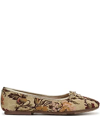 Sam Edelman Alie Floral Fabric Bow Detail Ballet Flats