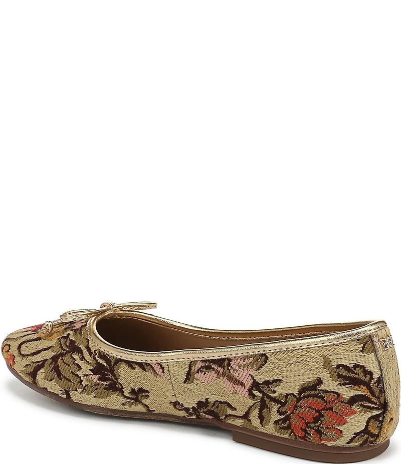 Sam Edelman Alie Floral Fabric Bow Detail Ballet Flats