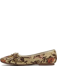 Sam Edelman Alie Floral Fabric Bow Detail Ballet Flats
