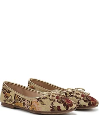 Sam Edelman Alie Floral Fabric Bow Detail Ballet Flats