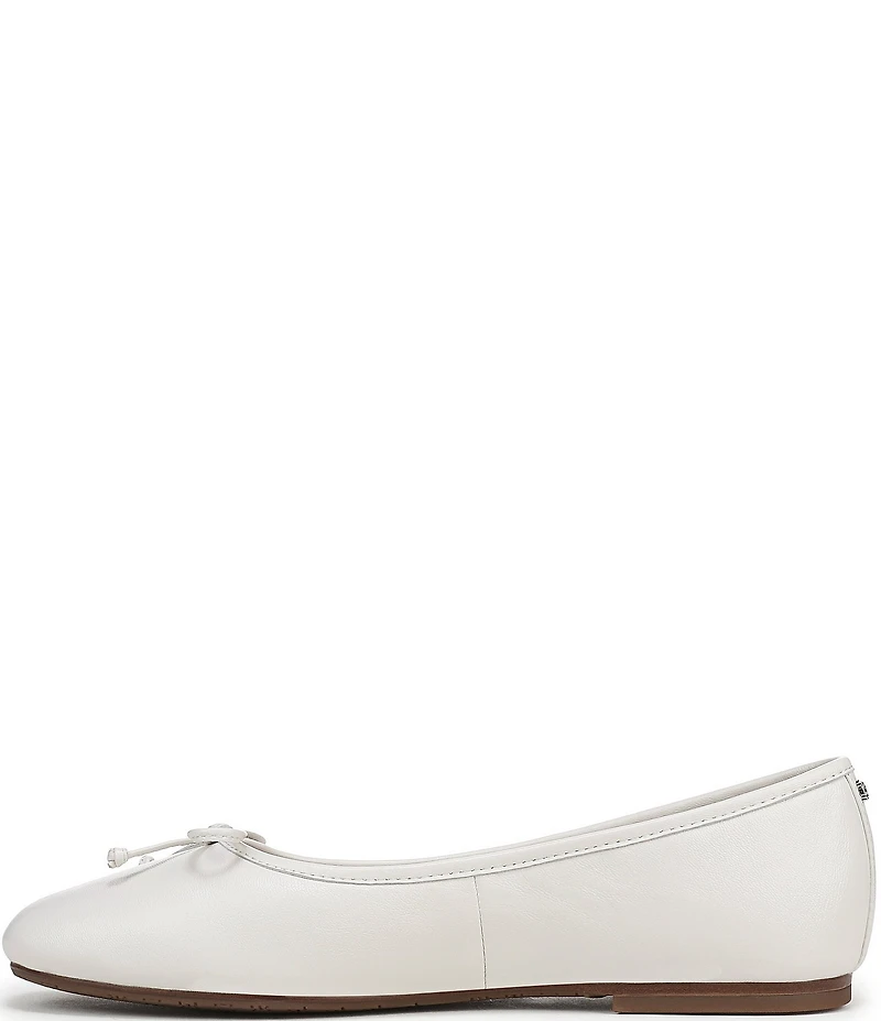 Sam Edelman Alie Leather Bow Detail Ballet Flats