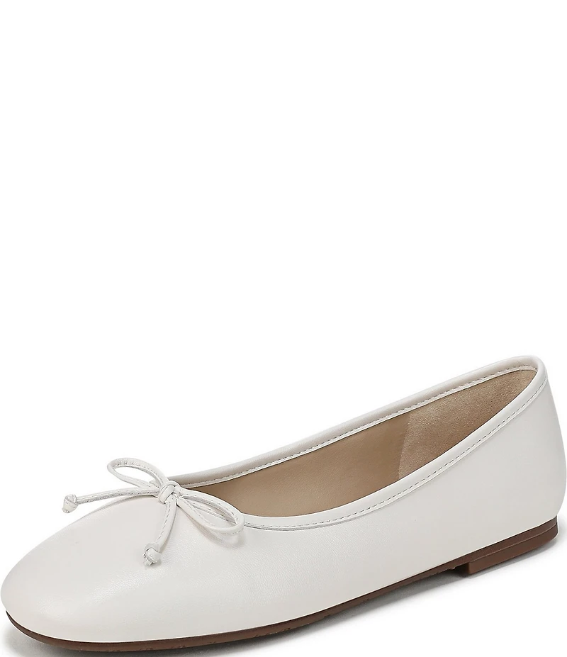 Sam Edelman Alie Leather Bow Detail Ballet Flats