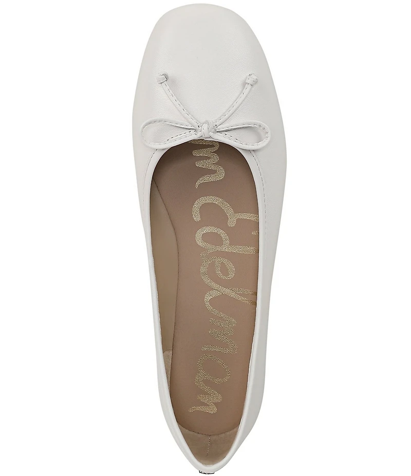 Sam Edelman Alie Leather Bow Detail Ballet Flats